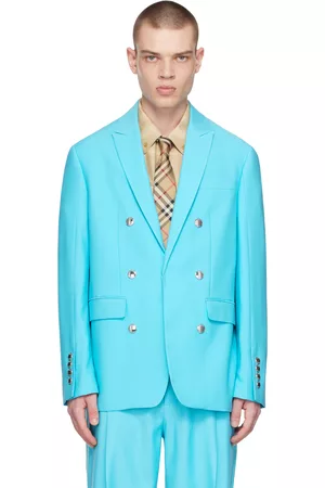 Burberry Men Blazers - Blue Tailored Blazer