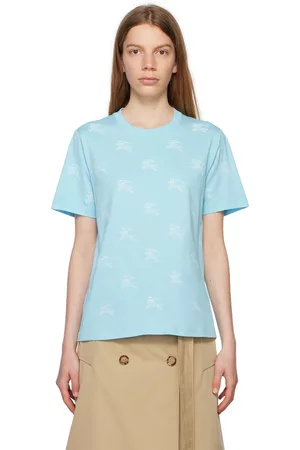 Burberry Women T-Shirts - Blue EKD T-Shirt
