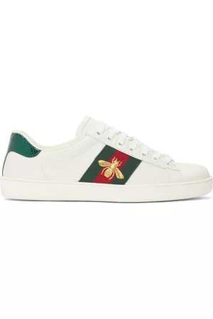 Gucci Men Sneakers - White Bee New Ace Sneakers