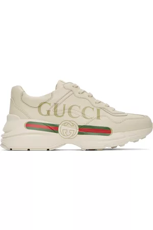 Gucci Men Sneakers - Off-White Rhyton Sneakers