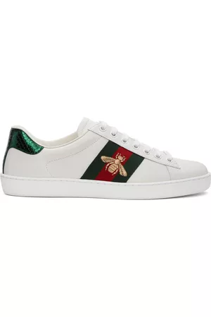 Gucci Men Sneakers - White Bee New Ace Sneakers