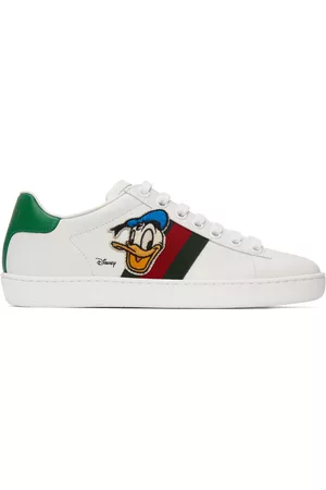 Gucci Men Sneakers - White Disney Edition Donald Duck Ace Sneakers