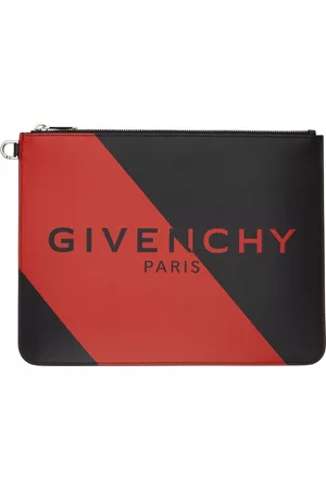 Givenchy Men Bags - Black & Red Zipped Pouch