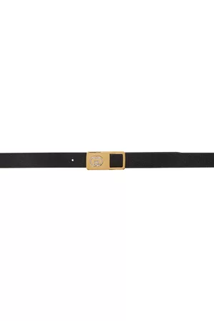 Gucci Men Belts - Black Leather Interlocking G Belt
