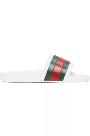Gucci Men Sandals - White Pursuit Slides