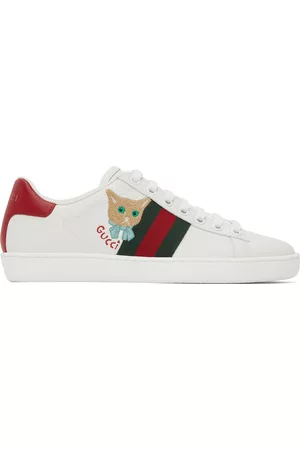 Gucci Women Sneakers - Off-White Cat Ace Sneakers