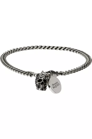 Alexander McQueen Women Chain Bracelets - Silver Skull Bracelet