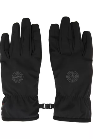 Stone Island Men Gloves - Black Comfort Tech Gloves