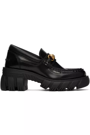 Gucci Women Loafers - Black Horsebit Loafers