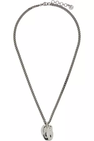 Alexander McQueen Men Necklaces - Silver Short Molten Necklace