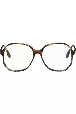 Victoria Beckham Women Sunglasses - Tortoiseshell Faceted Round Optical Glasses