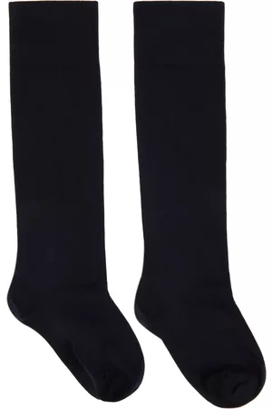 Wolford Men Socks - Black Velvet Knee-High Socks