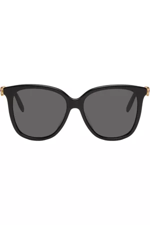 Alexander McQueen Women Sunglasses - Black Skull Droplets Sunglasses
