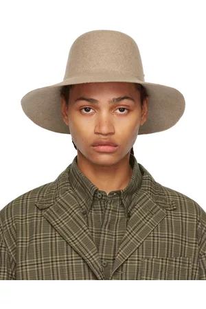 JUNYA WATANABE Men Hats - Beige Muehlbauer Edition Wool Beach Hat