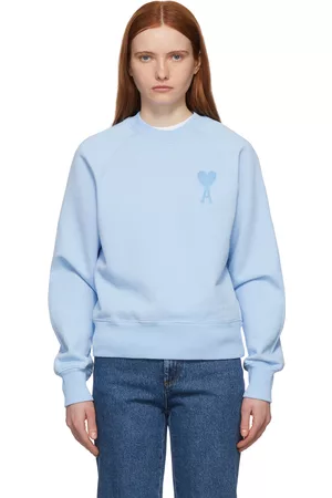 Ami Women Sweatshirts - Blue Ami de Cœur Sweatshirt