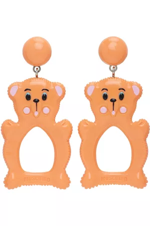 Moschino Women Earrings - Orange Resin Clip Earrings