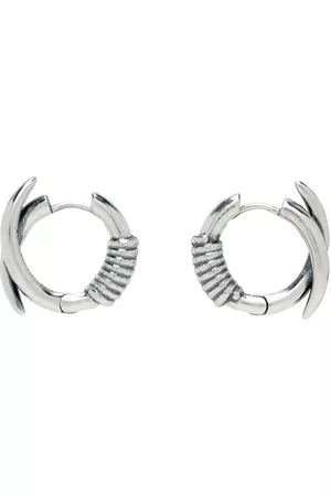 Kusikohc Men Earrings - SSENSE Exclusive Banded Horn Earrings