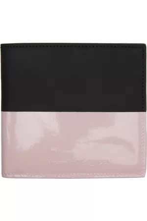 Alexander McQueen Men Wallets - Black & Pink Bifold Wallet