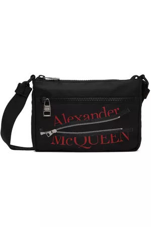 Alexander McQueen Men Luggage - Black Phone Messenger Bag