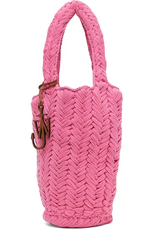 J.W.Anderson Women Tote Bags - Pink Knitted Shopper Bag