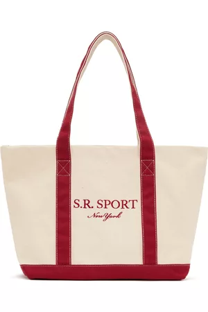 Sporty & Rich Men Sports Equipment - Off-White & Red 'S.R. Sport' Tote