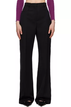 Jacquemus Women Pants - Black Le Raphia 'Le Pantalon Sauge' Trousers