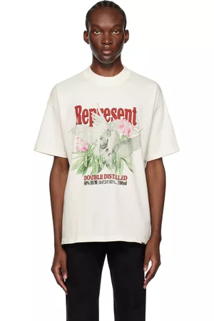 Represent Men T-Shirts - White 'Double Distilled' T-Shirt