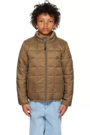 TAION Jackets - Kids Brown & Beige Reversible Down Jacket