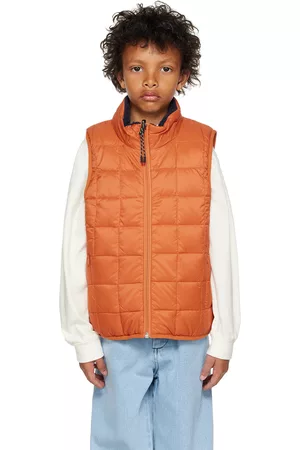 TAION Sweaters - Kids Navy & Orange Reversible Vest