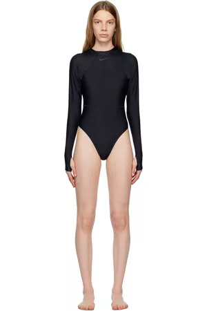 Nike Women Swimsuits - Black Fusion One-Piece Swimsuit