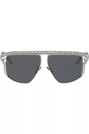 Dolce & Gabbana Women Sunglasses - Silver Crystal-Cut Sunglasses