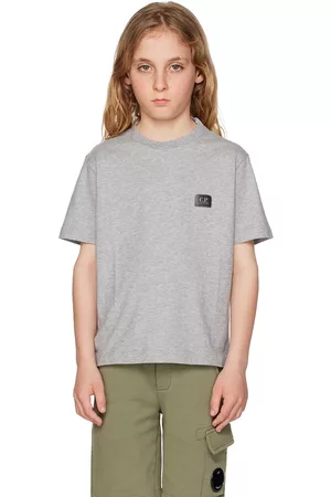 C.P. Company T-Shirts - Kids Gray Printed T-Shirt