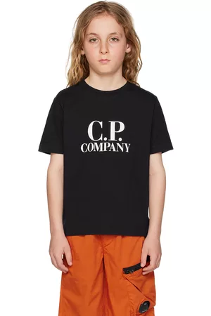 C.P. Company T-Shirts - Kids Black Goggle Print T-Shirt