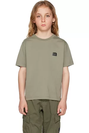 C.P. Company T-Shirts - Kids Khaki Printed T-Shirt
