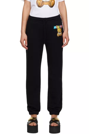 Moschino Women Sweats - Black Inflatable Teddy Bear Lounge Pants
