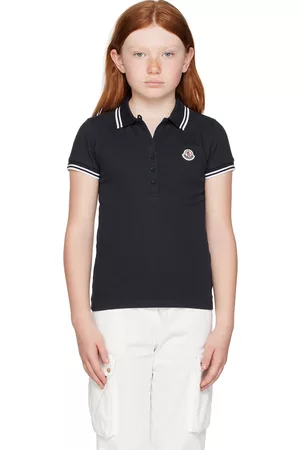 Moncler Polo T-Shirts - Kids Navy Placket Polo