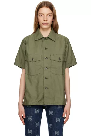 Pins & Needles Women Shirts - Khaki Fatigue Shirt