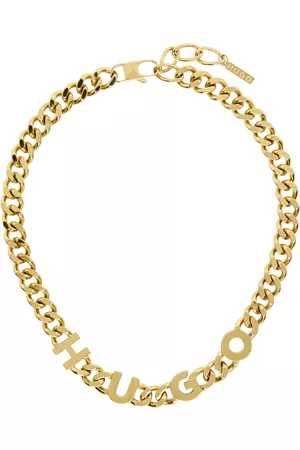 HUGO BOSS Men Necklaces - Gold Curb Chain Necklace