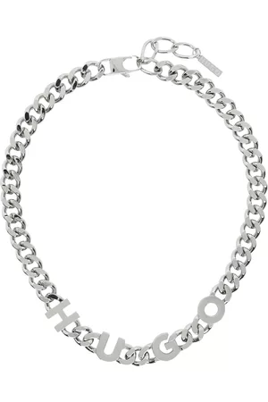 HUGO BOSS Men Necklaces - Silver Curb Chain Necklace