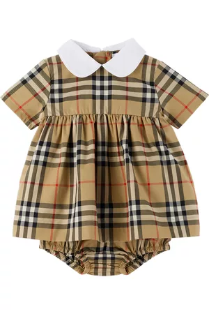 Burberry Sets - Baby Beige Check Dress & Bloomers Set