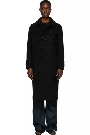LEMAIRE Women Duffle Coats - Black Wool Duffle Coat