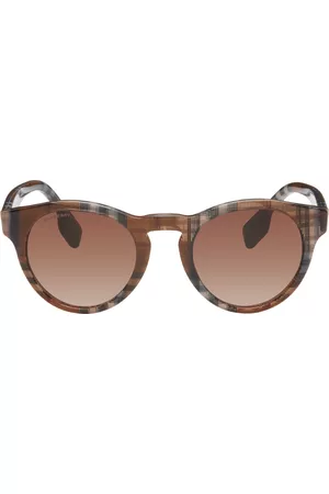 Burberry Women Round Sunglasses - Brown Round Sunglasses