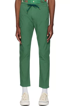 Paul Smith Men Sweatpants - Green Drawstring Sweatpants