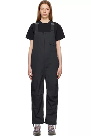Snow Peak Women Dungarees - Black Takibi Overalls