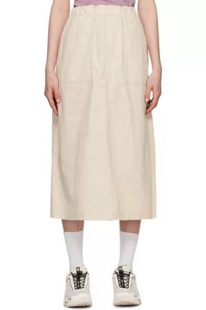 Snow Peak Women Maxi Skirts - Off-White Takibi Maxi Skirt