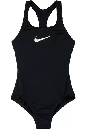 Nike Girls Swimsuits - Kids Black Essential Little Kids One-Piece Swimsuit