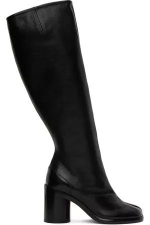 Maison Margiela Women Thigh High Boots - Black Tabi Knee-High Boots