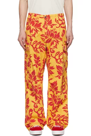 ERL graphic-print Cotton Padded Trousers - Farfetch