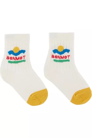 Bonmot Accessories - Kids White Sunset Socks