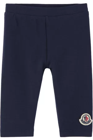 Moncler Accessories - Baby Navy Patch Leggings
